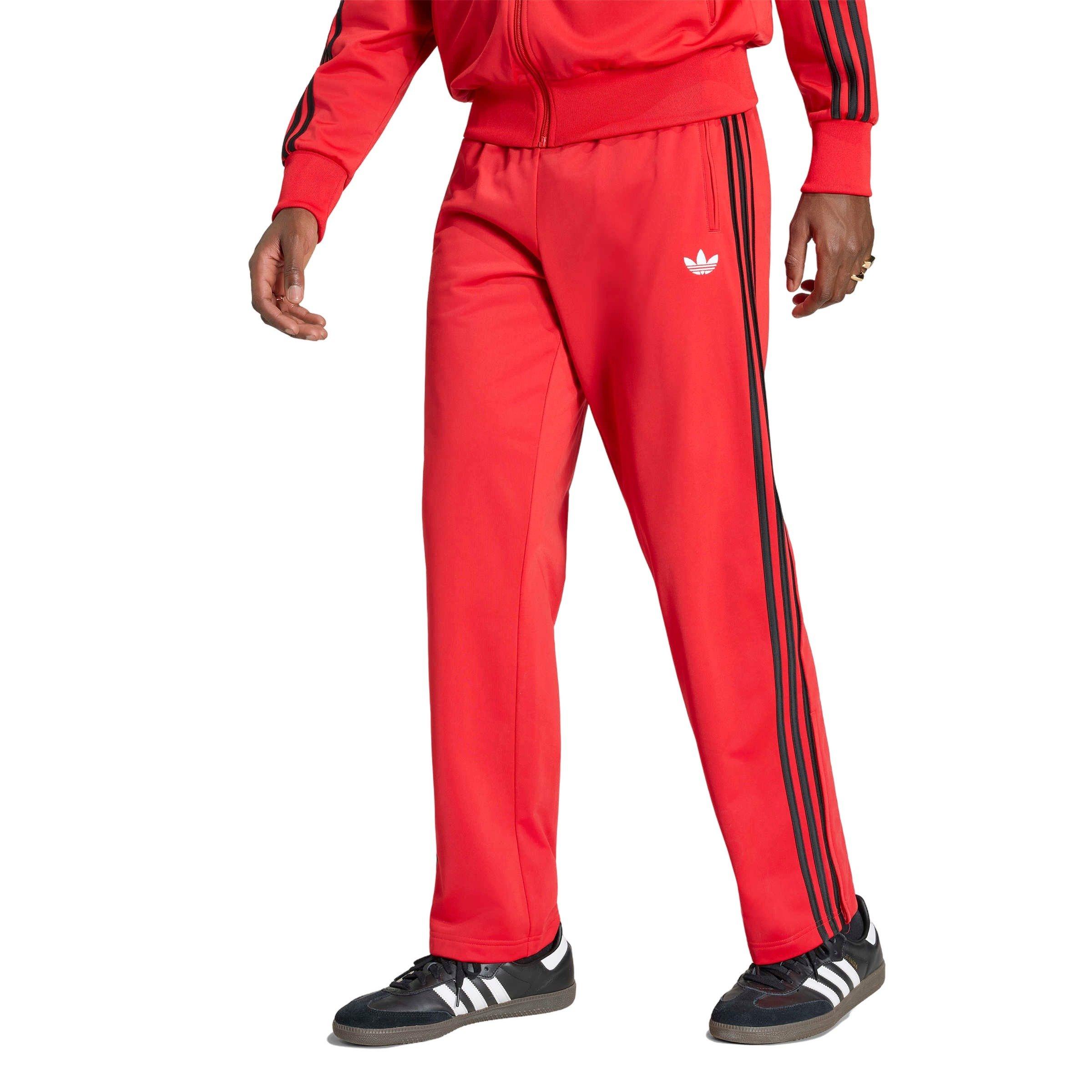 adidas Originals Men's Firebird Track Pants - Red/Black - RED/BLACK